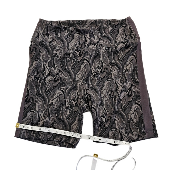 PINK VICTORIA'S SECRET 6" SOFT ULTIMATE HIGH WAIST BIKER SHORTS BLACK MARBLE - Picture 6 of 8